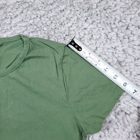 J. Crew Factory Green Short Sleeve T-Shirt Mini Dress Size XS 100% Cotton - Picture 8 of 8